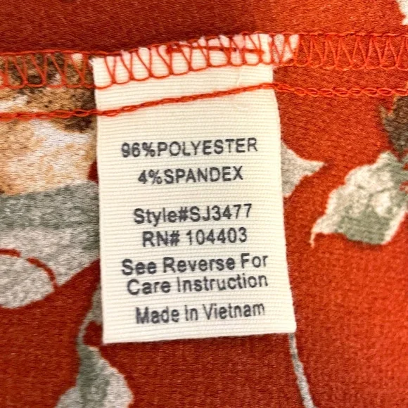 Sweet Wanderer Floral Off The Shoulder Top In Orange Size Large - Picture 8 of 8
